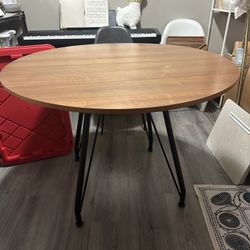 Mid Century Modern Style Drop Leaf Dining Table 