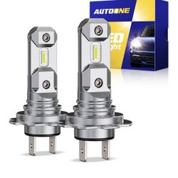 AUTOONE H7 LED Light Bulbs, 44,000LM 800% Brightness