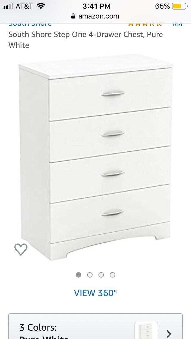 White dresser free. Needs tightening on drawers