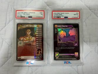 PSA Graded DBZ DBGT Trading Cards Lot of 2