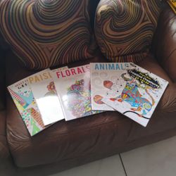 5 Color Pencils Coloring Books 