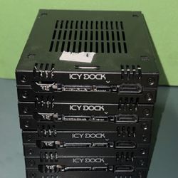 LOT OF 4 Icy Dock MB742SP-B EXPRESSCAGE 2X2.5 MOBILE RACK FOR EXT. 3.5BAY