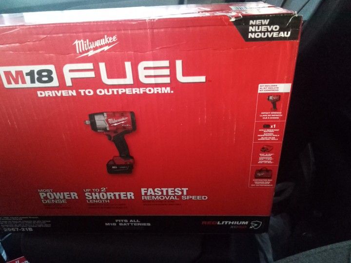 Brand New Milwaukee 1/2 In Impact Wrench With Battery And Charger
