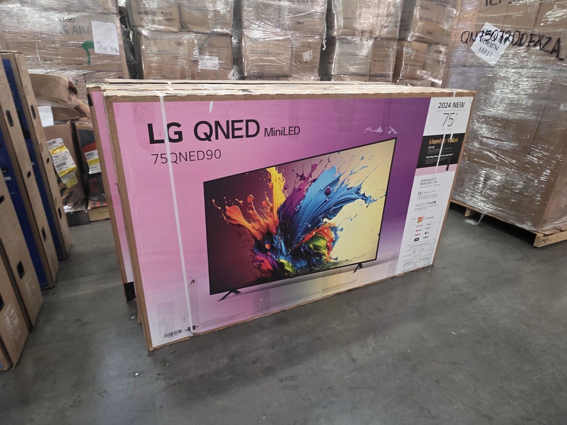 75” LG QNED90 Mini-LED 4K UHD Smart Tv