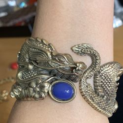 Vintage dragon Cuff Bracelet 
