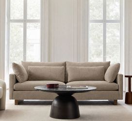 Beautiful Mocha Extra Deep Sofa (92") West Elm Harmony