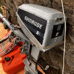 Evinrude 8 Hp Outboard Motor 
