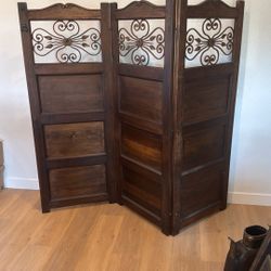 decorative 3-panel Wood Room Divider