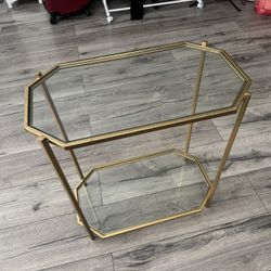 Small Accent Table  2 https://offerup.com/redirect/?o=VGllcnMuZ2xhc3M= & Metal.