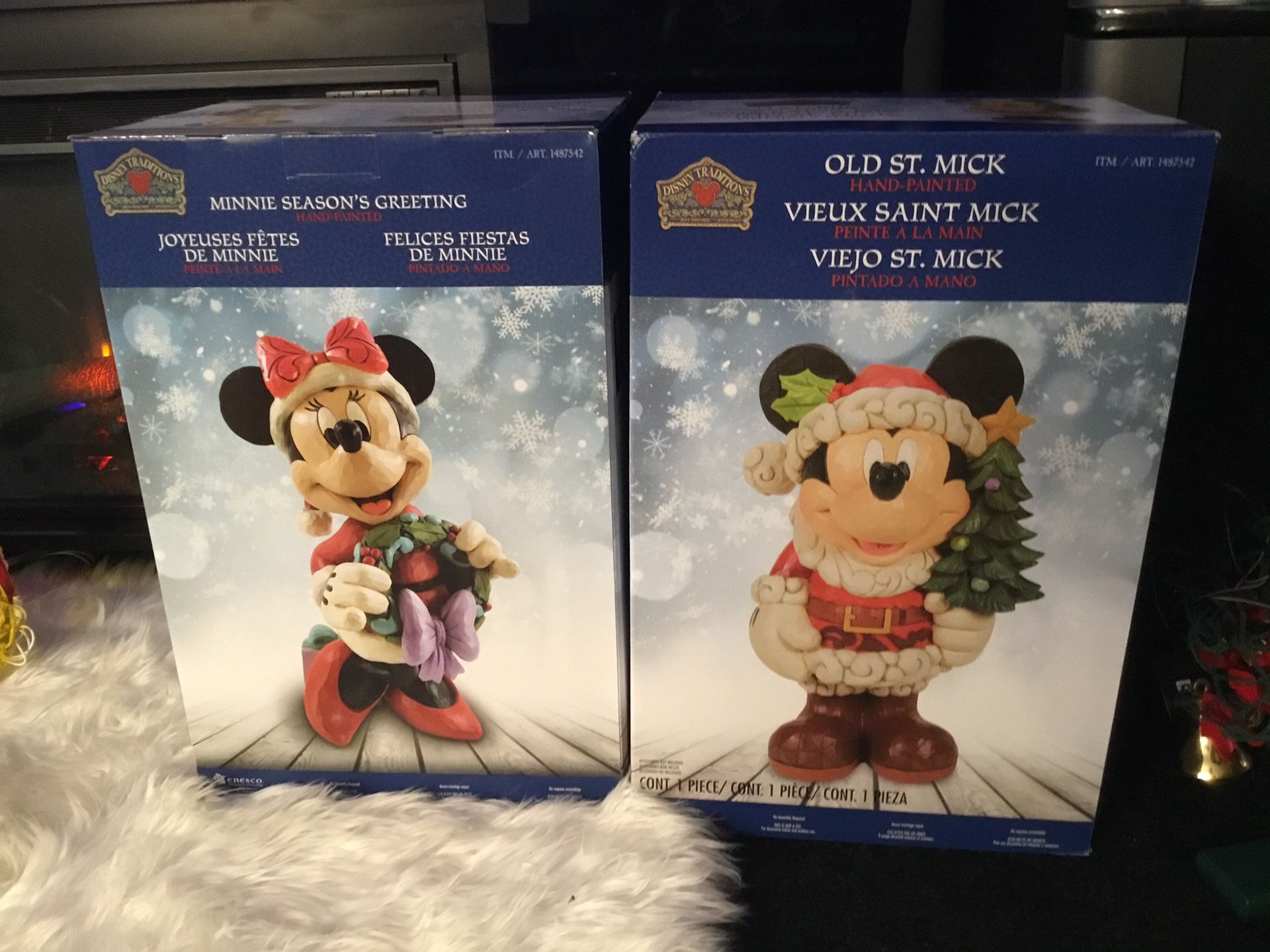 Christmas Disney & Jim Shore Mickey & Minnie Special Edition Big Fig