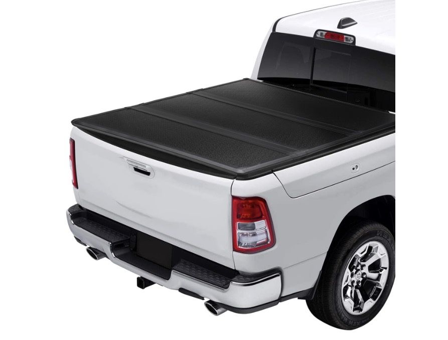 Garvee Truck Bed Tonneau Cover, Hard Tri-Fold Truck Tonneau Cover Compatible With 2009-2025 Ram 1500 5.7ft(67.4") Bed