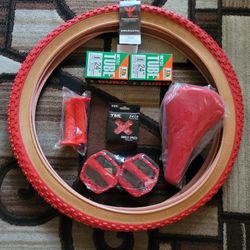 NEW Bicycle Bmx Parts Bundle 24" Red