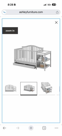 Graco Solano 4 in 1 Convertible Crib with Serta Mattress