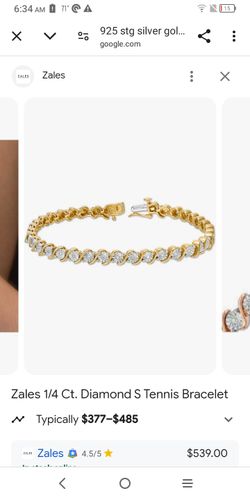 Zales 1/4 Ct. Diamond S Tennis Bracelet