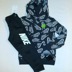 Nike Boys Toddler 2pc Hooded Jogger Set - 4T 
