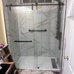 72x60 Double Shower Glass Door