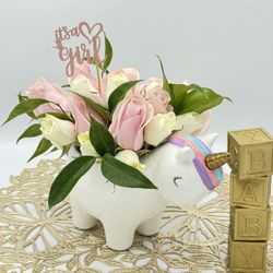Baby Girl Flower Arrangement