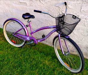 Women's infinity Lahaina 26" Beach Cruiser bike bicicleta basket
