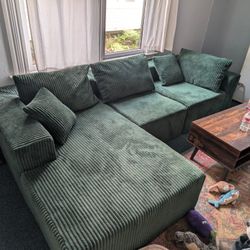 Modular Corduroy Couch 