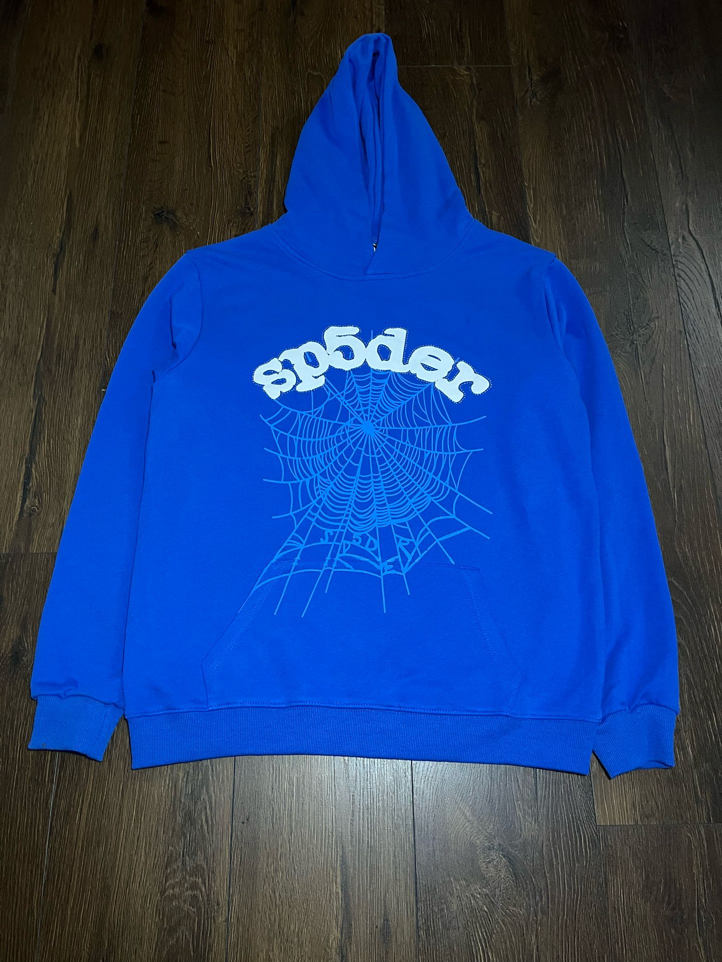 🔥 Sp5der Web Hoodie – Royal Blue Streetwear Essential 🔥