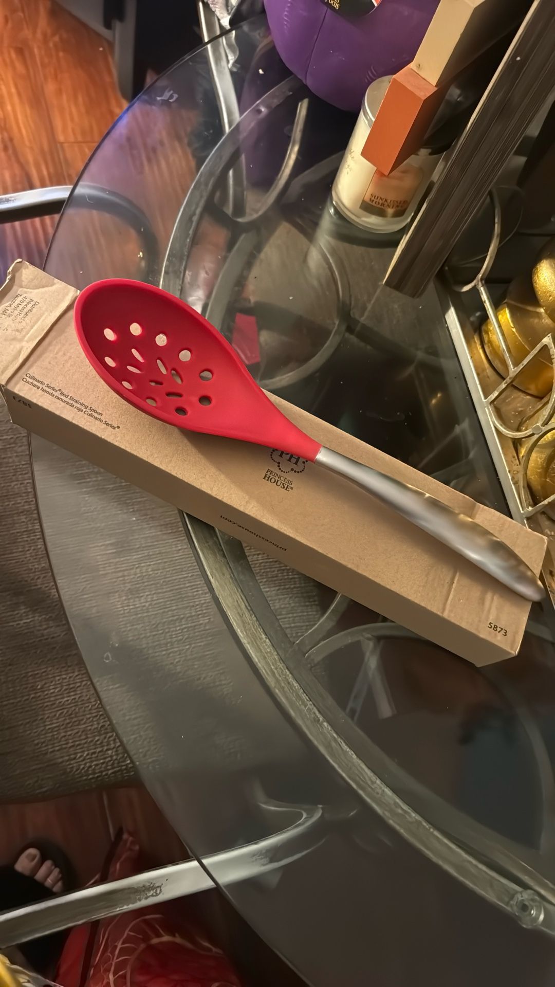 Culinario Series Red Straining Spoon