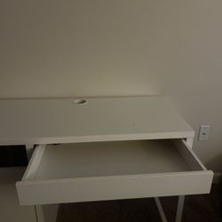 White IKEA Desk 