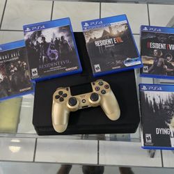 PLAYSTATION 4 SLIM 5 JUEGOS A ELEGIR Y UN CONTROL 