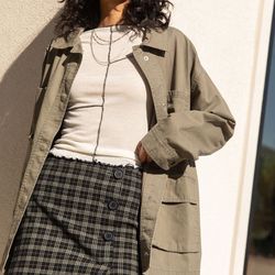 *NEW* Tilly’s brand FULL TILT Patch Pocket Twill Womens Shacket in a size L