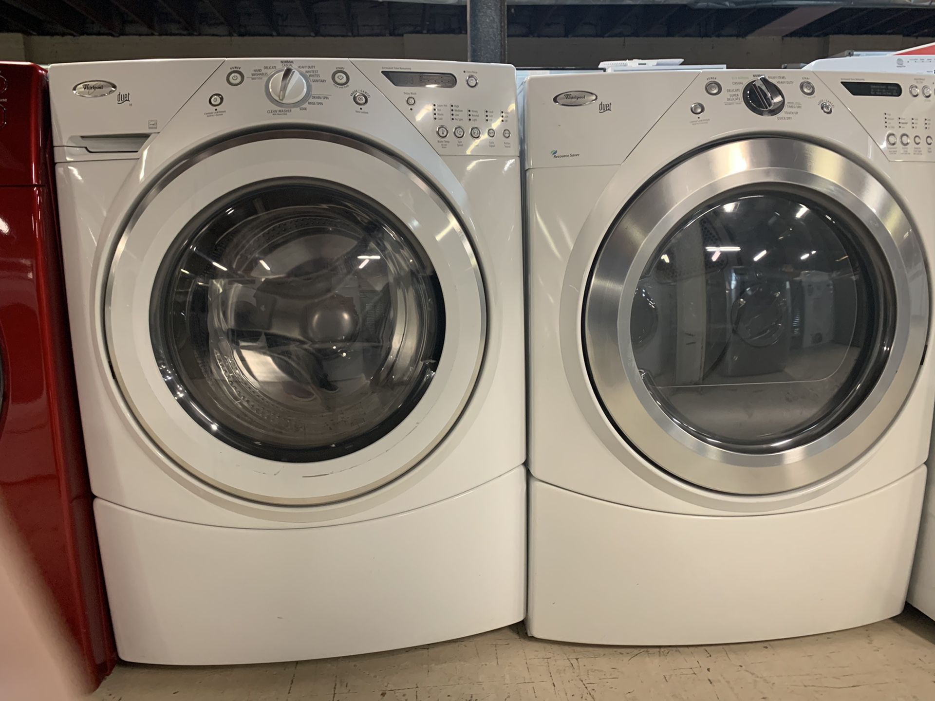 WHIRLPOOL WASHER AND ELECTRIC DRYER