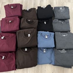 Gildan G180  Fleeced Crewneck Sweatshirts Unisex Total 45