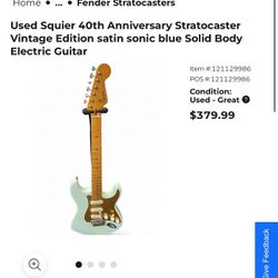 Fender Squire With Amp  