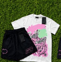 Graphic T-Shirt and Shorts Set