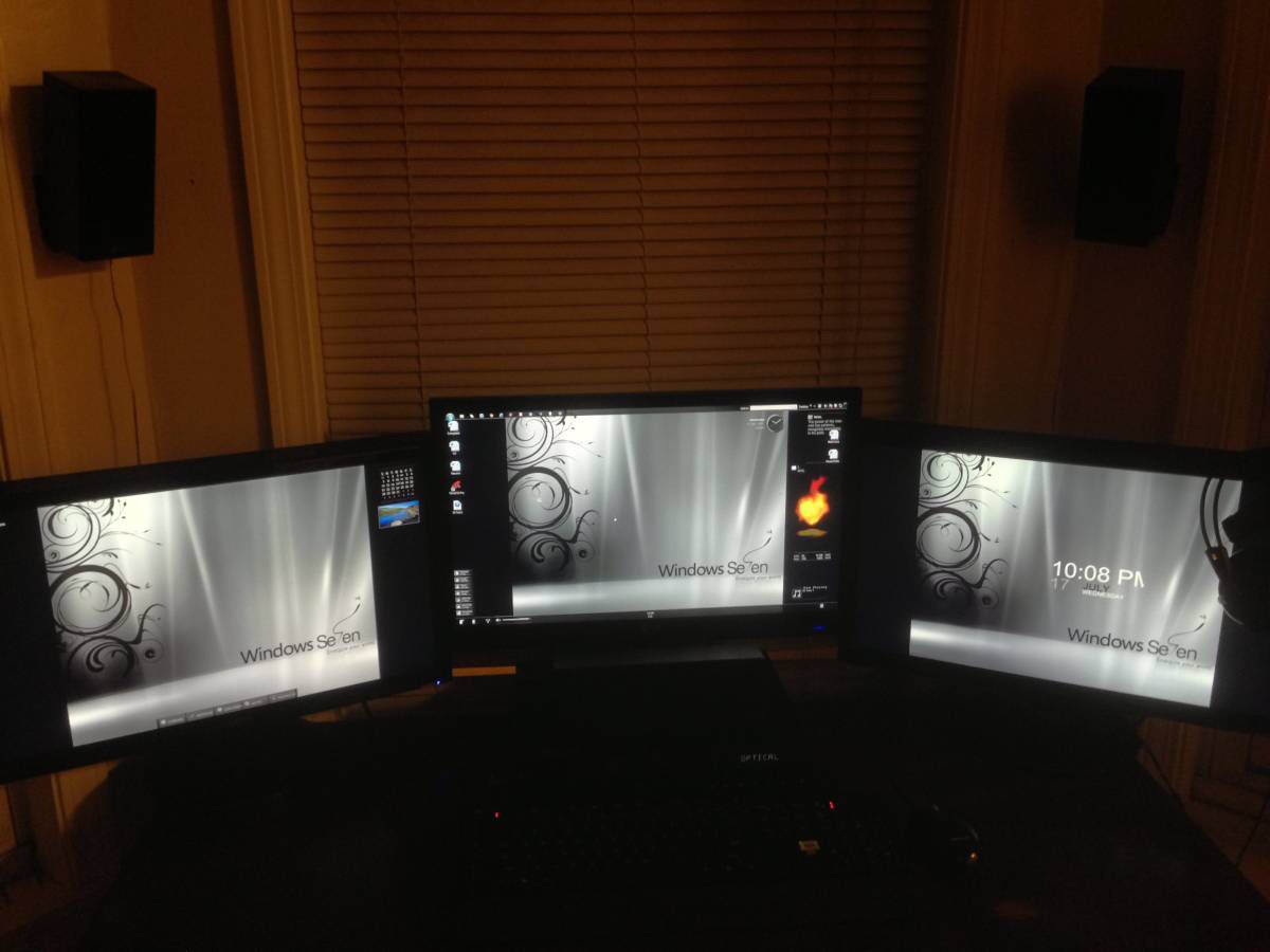 Luxury Monitors - 2 ASUS and 1 LG