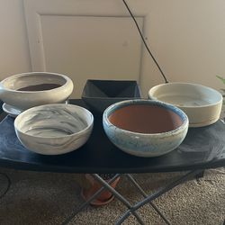 5 New Succulent / Plant Bowls