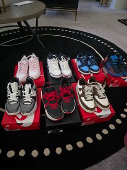 Nike tennis shoes size 4 and 4 and  a half