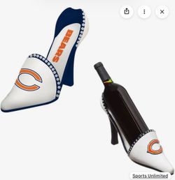 Chicago bears wine bottle holder