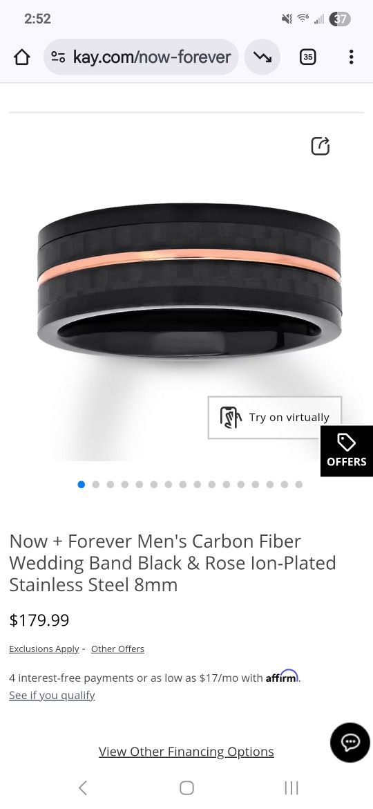 New Mens Wedding Band