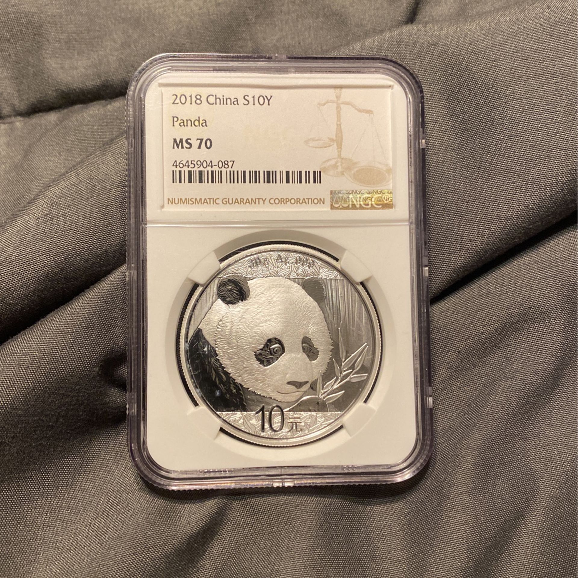 2018 Silver Panda MS 70 NGC