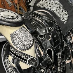 Monturas Charras Para Caballos 100% Piel 