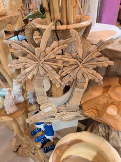 Driftwood Decorative palm tree Wall Hanging