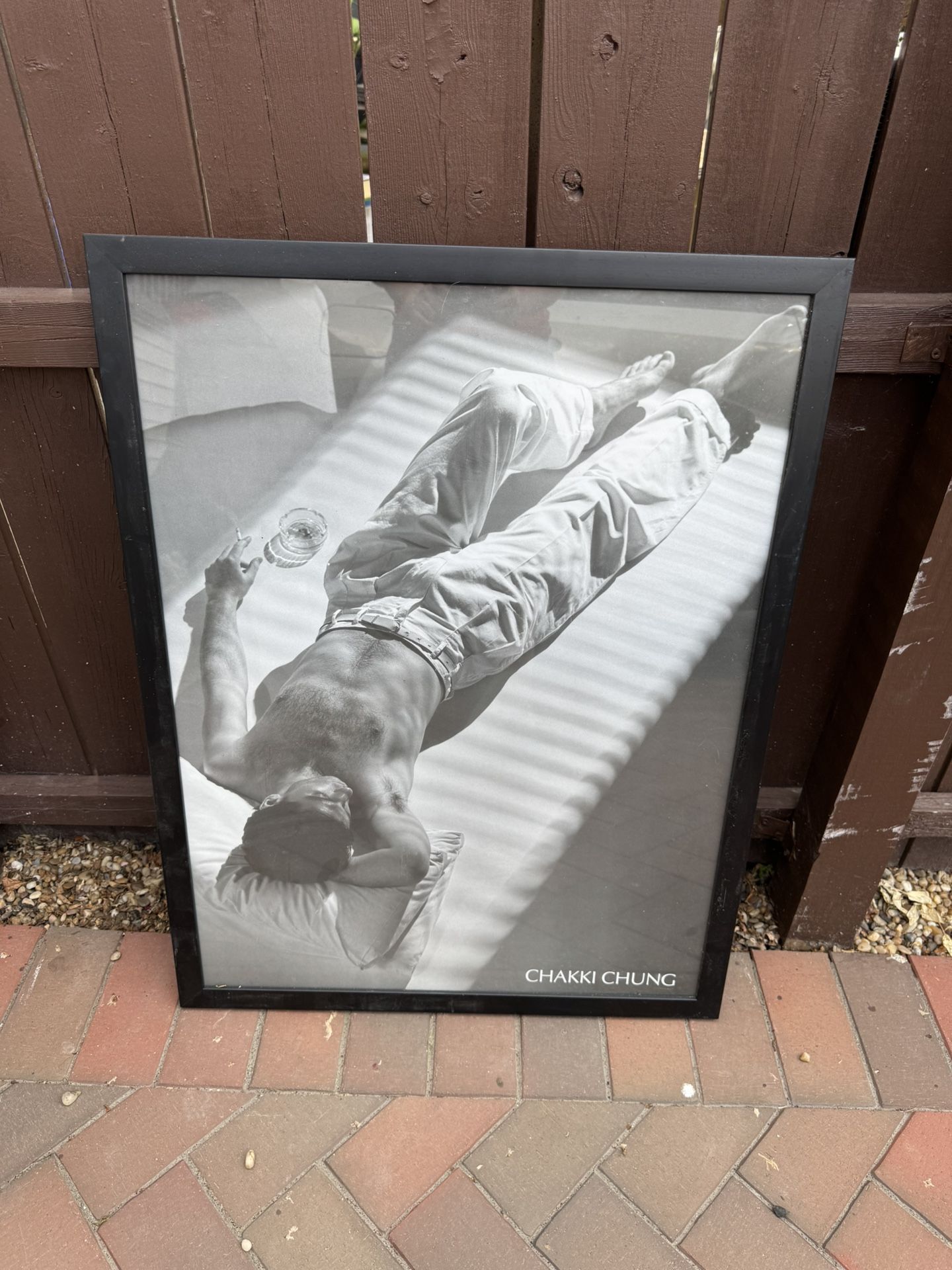 Chakki Chung Hot Guy Smoking Framed Photo