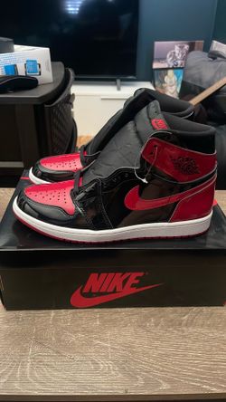 Jordan 1 bred patent leather size 10