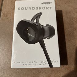 Bose SoundSport Wireless Headphone  Black WW New Sealed Box
