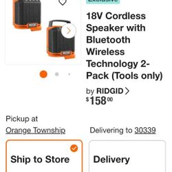 Ridgid Bluetooth Speakers 