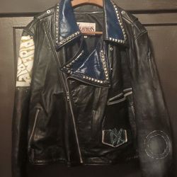 Auth 90s Punk Genuine Leather Jacket
