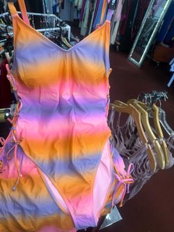 One-Piece Swimsuit with Side Ties