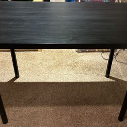 Wood Desk With Metal Legs 