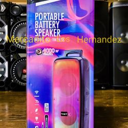 Portable 4000w Bluetooth Speaker ❗️Portable Rechargeable 🔋 +++ - Super Loud Bass 💥🎶🔊📲