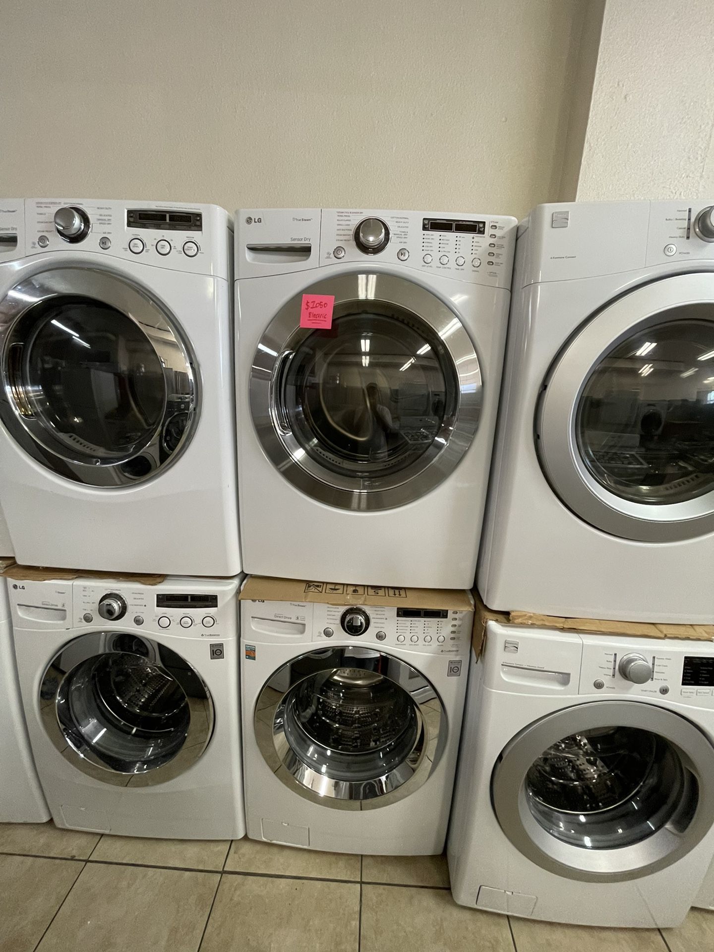 Lg TrueSteam Front Load Washer And Electric Dryer