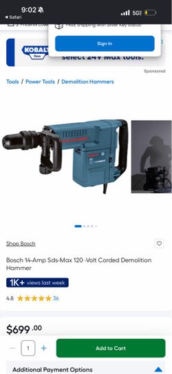 Demolition hammer
